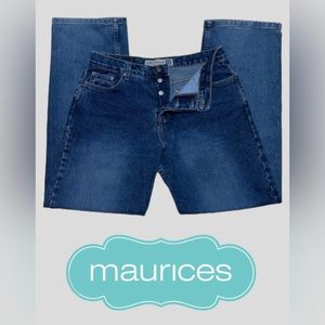 Maurice’s Wide Leg Button Fly Jeans